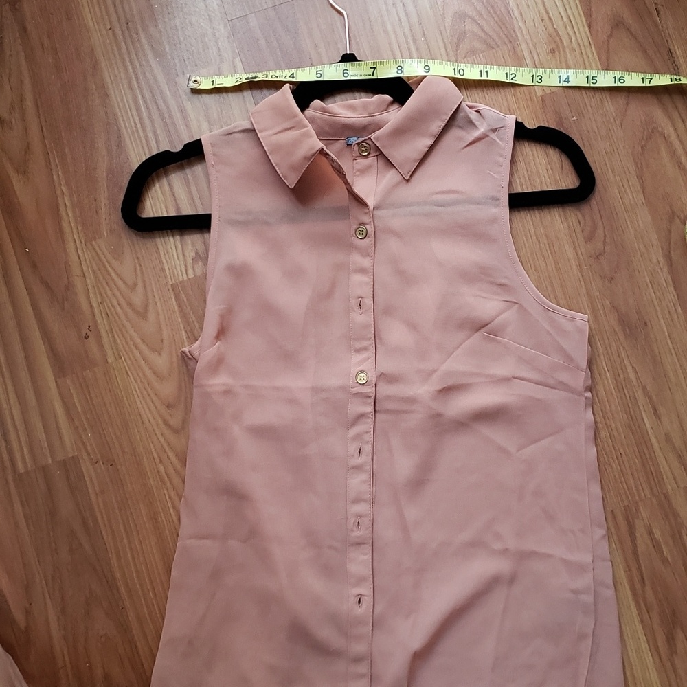 Nude chiffon top